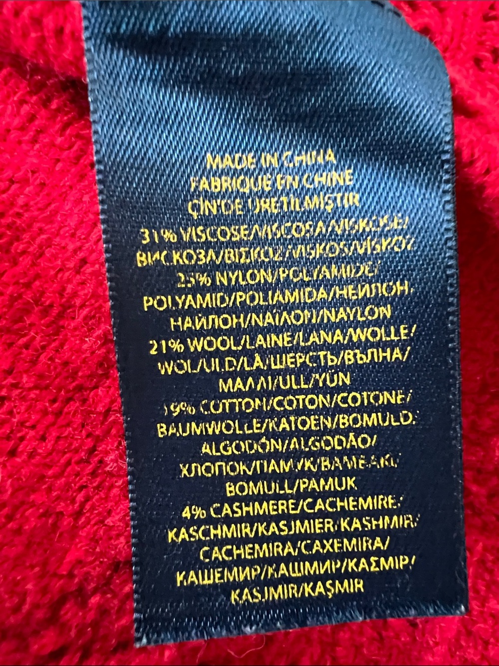Polo by Ralph Lauren | Kids Bright Red Cropped Cardigan Scalloped Edges Sz XL - Picture 7 of 11
